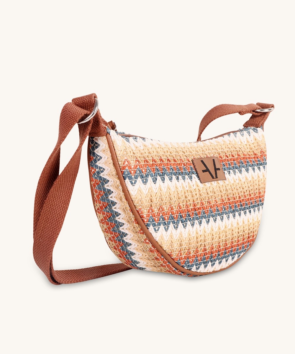Nomad weave Moon cross body
