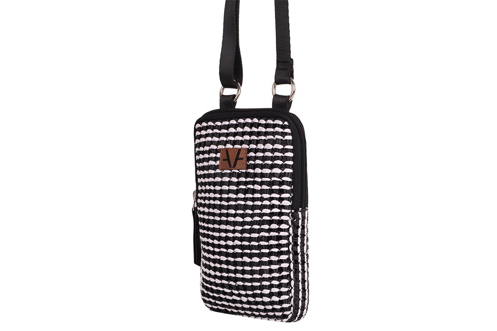 Monochrome Mosaic Mobile Pouch