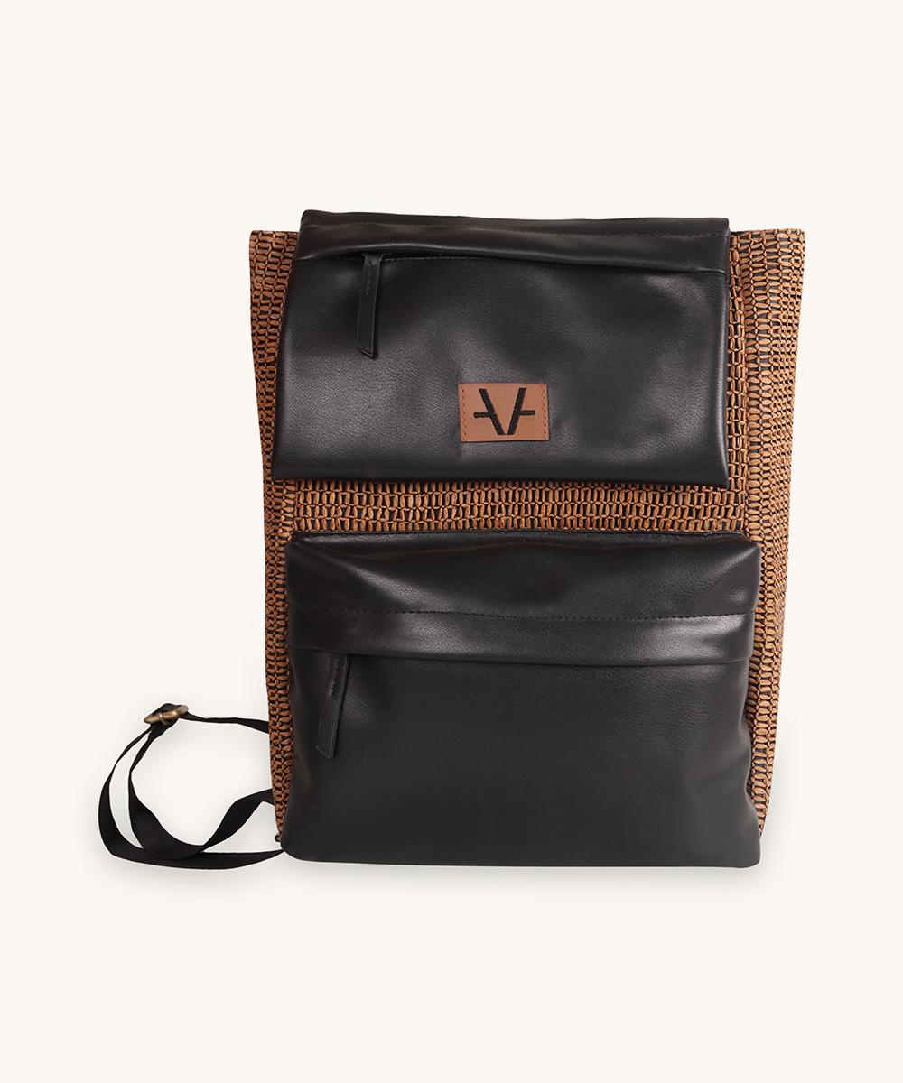 Eco-Friendly Women's Brown Backpack