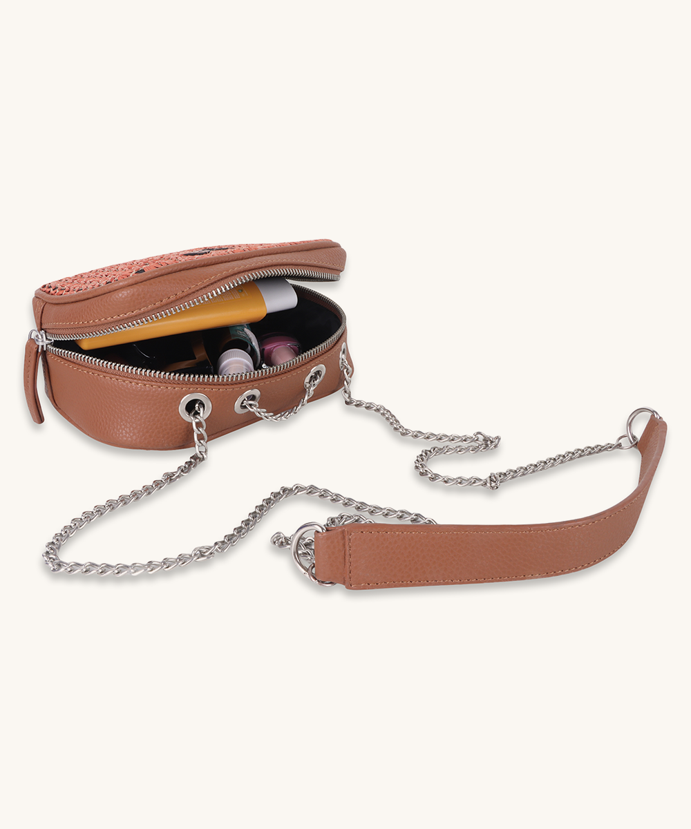 Coral GeoLuxe Crossbody