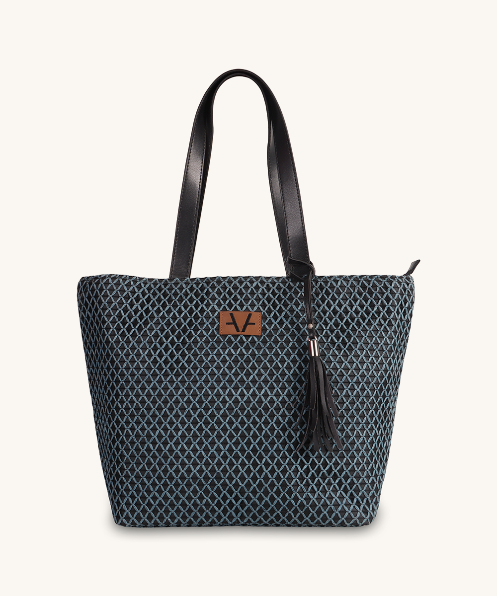 Denim cross Tote
