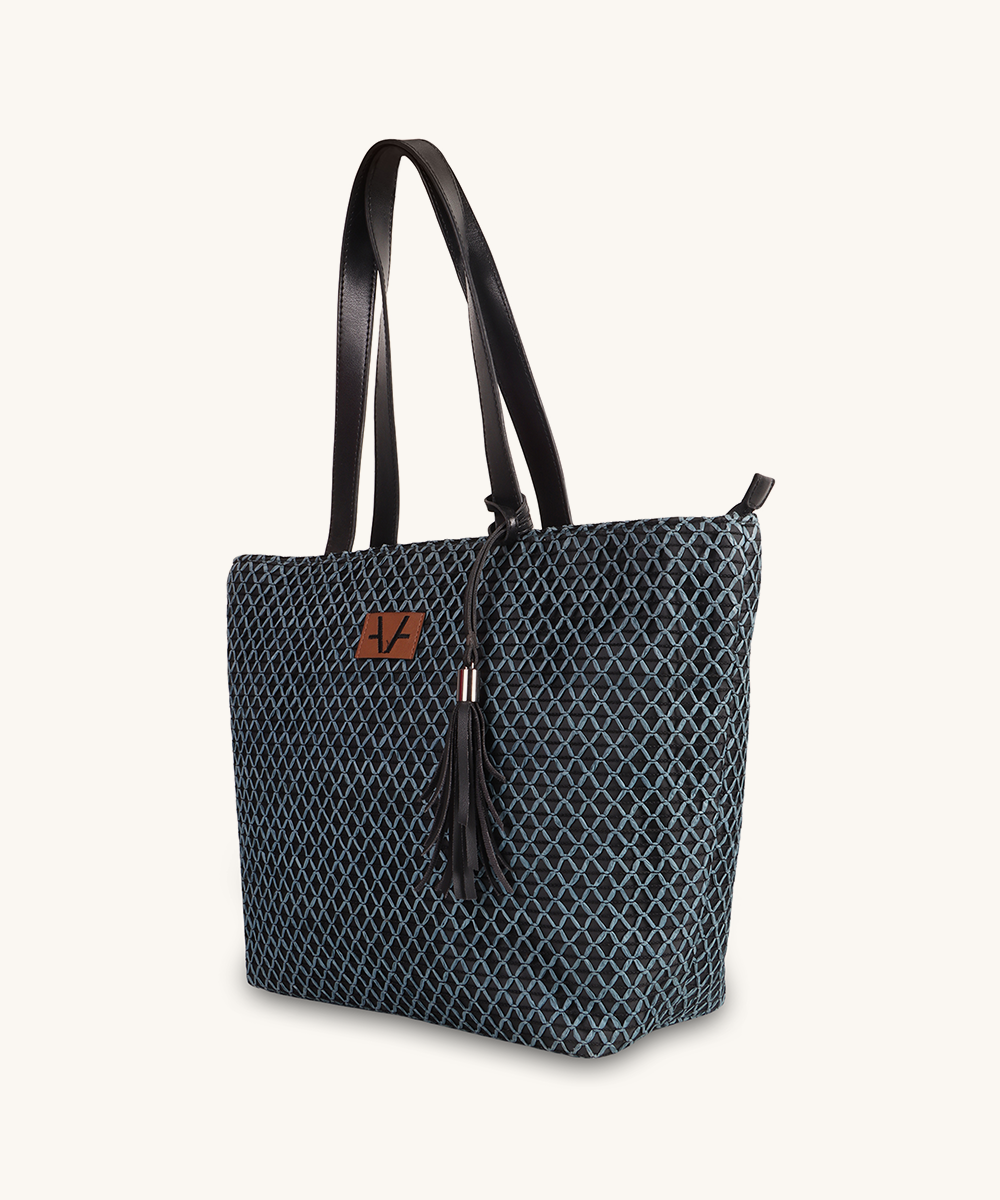 Denim cross Tote