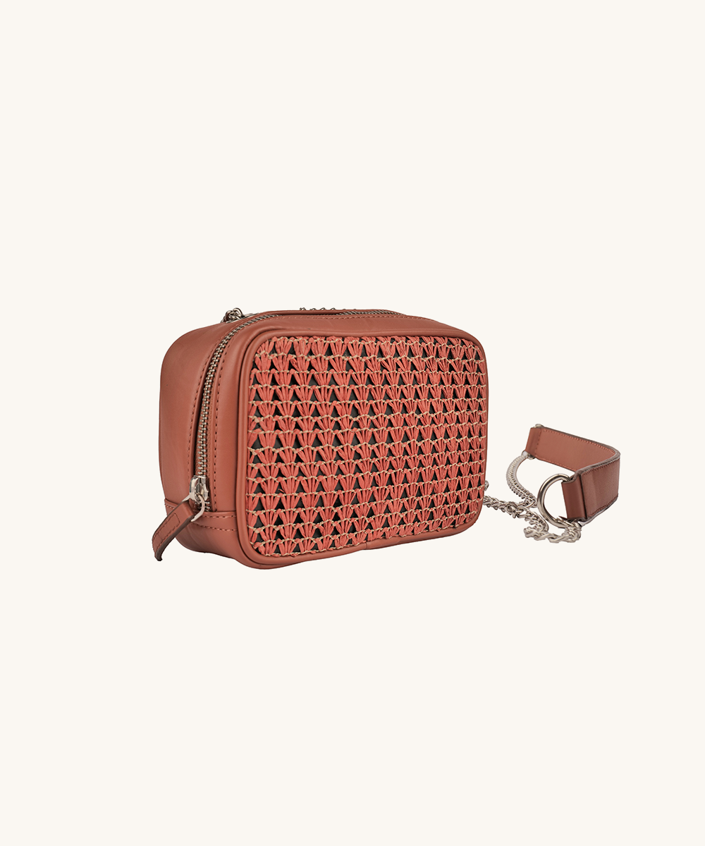 Coral GeoLuxe Crossbody