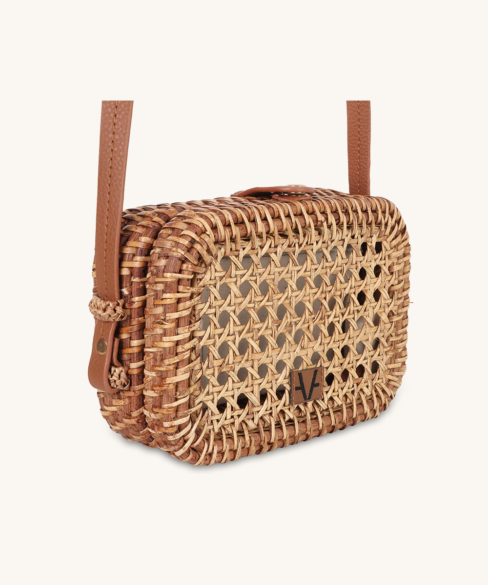 Rattan Reverie Sling Bag