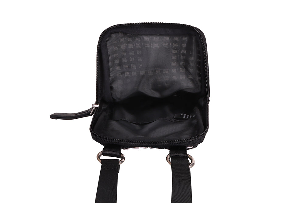 Monochrome Mosaic Mobile Pouch