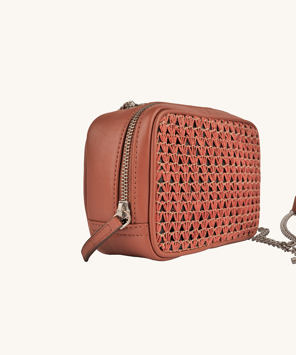 Coral GeoLuxe Crossbody