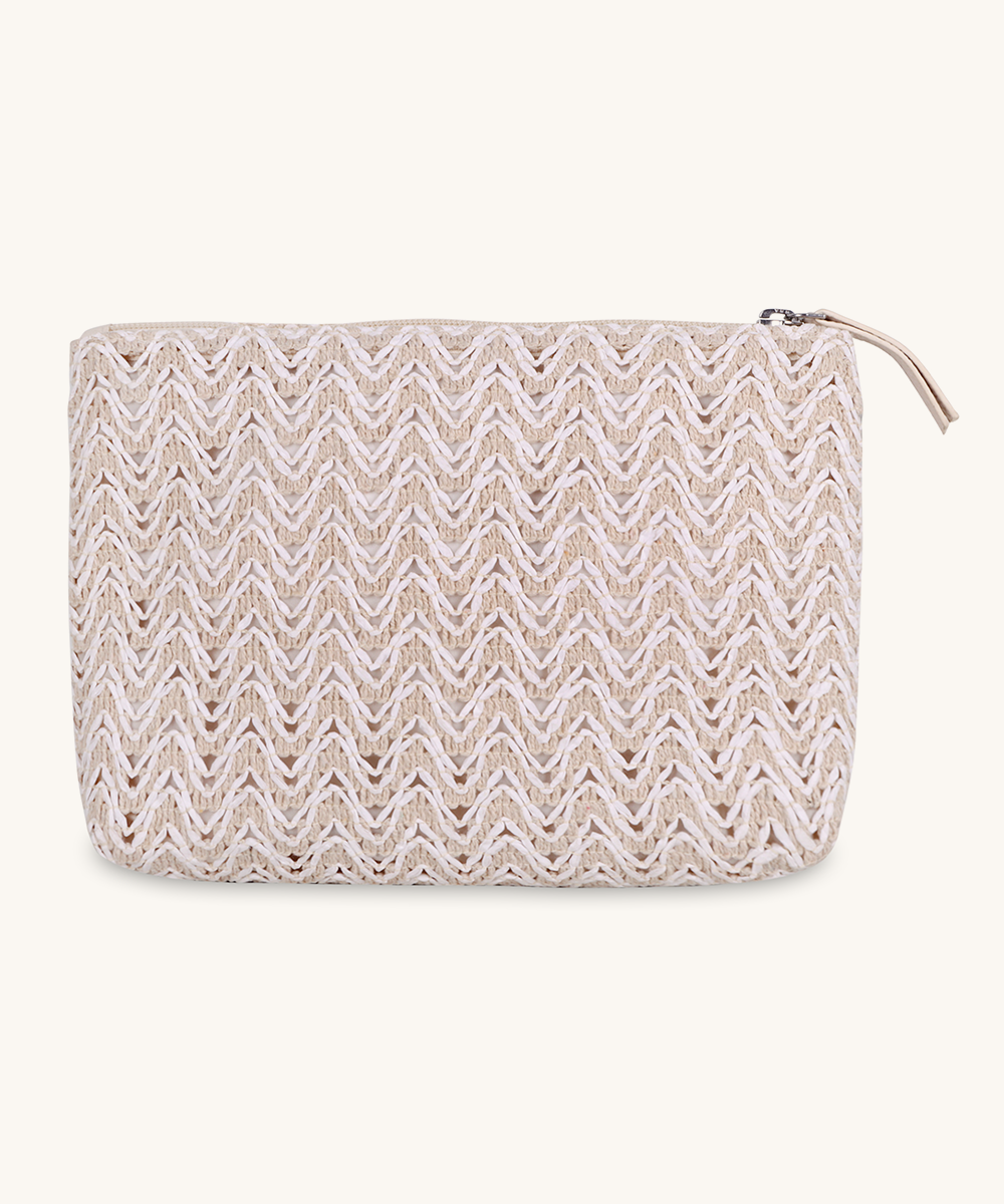 chic ivory big pouch