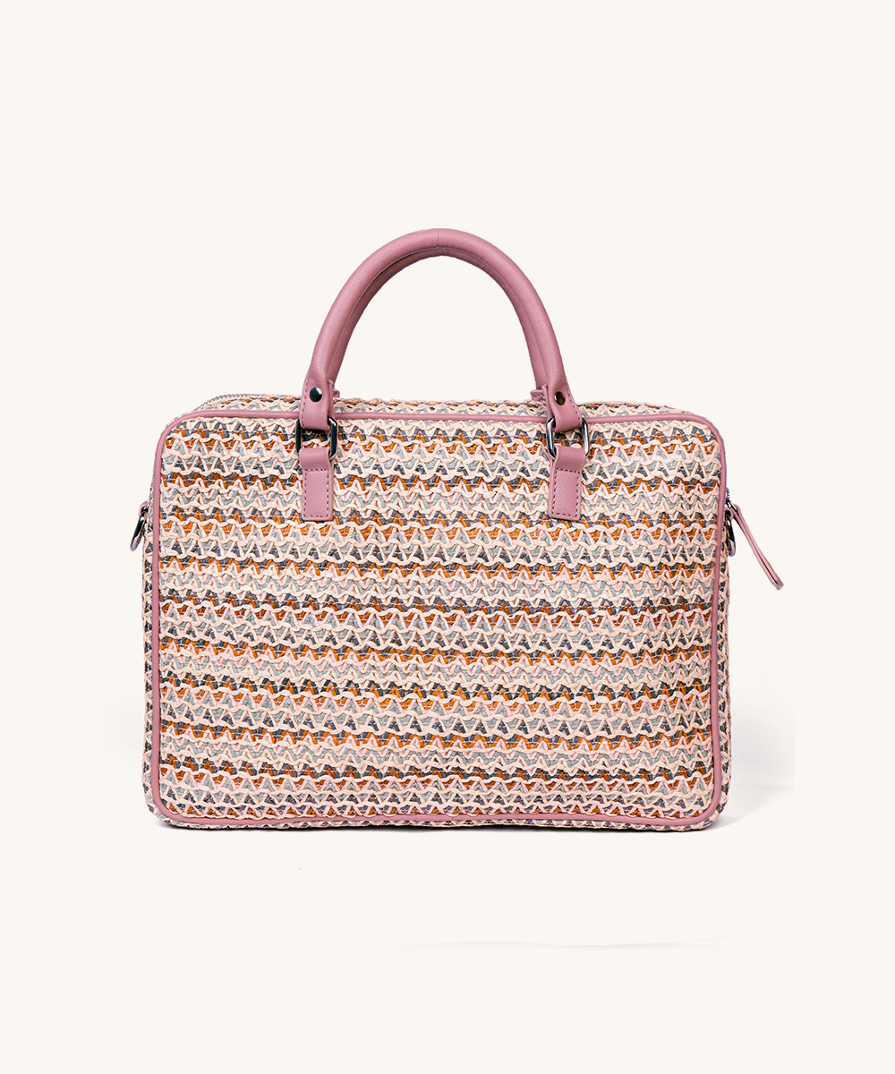 Blush bloom laptop Bag