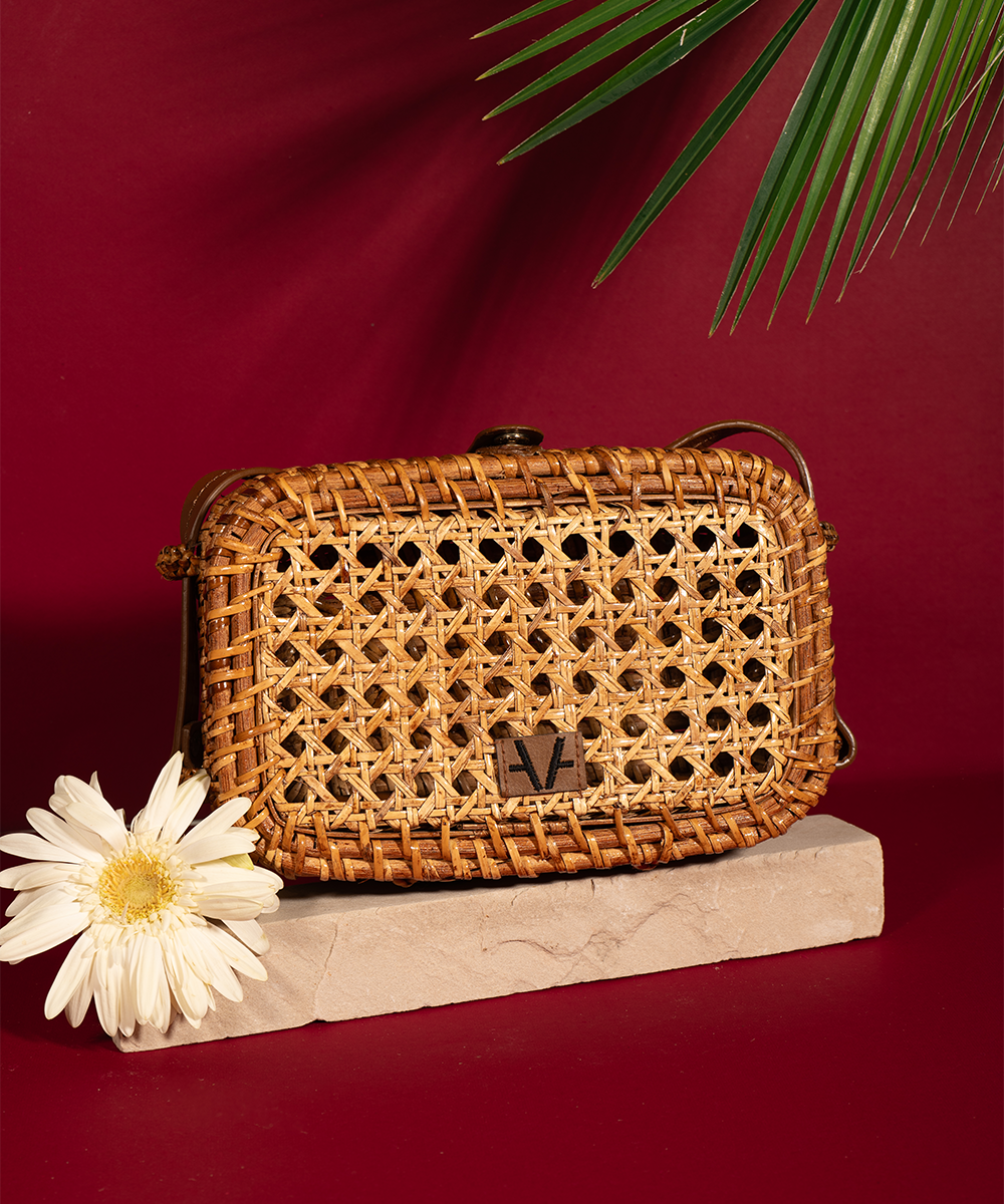 Rattan Reverie Sling Bag