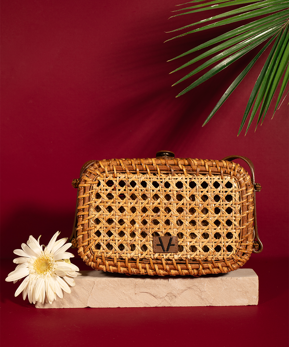 Rattan Reverie Sling Bag