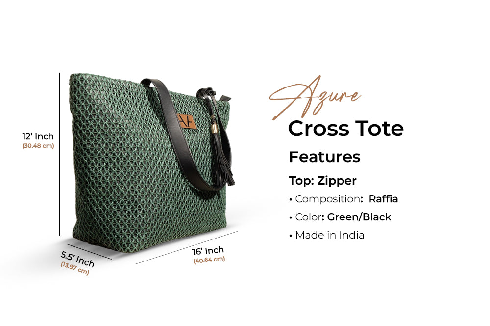 Azure Cross Tote