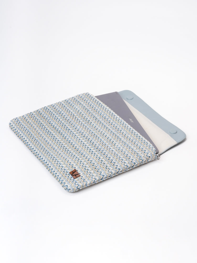 Ocean bloom laptop sleeve with handle