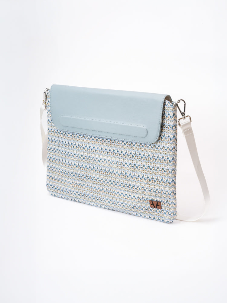 Ocean bloom laptop sleeve with handle