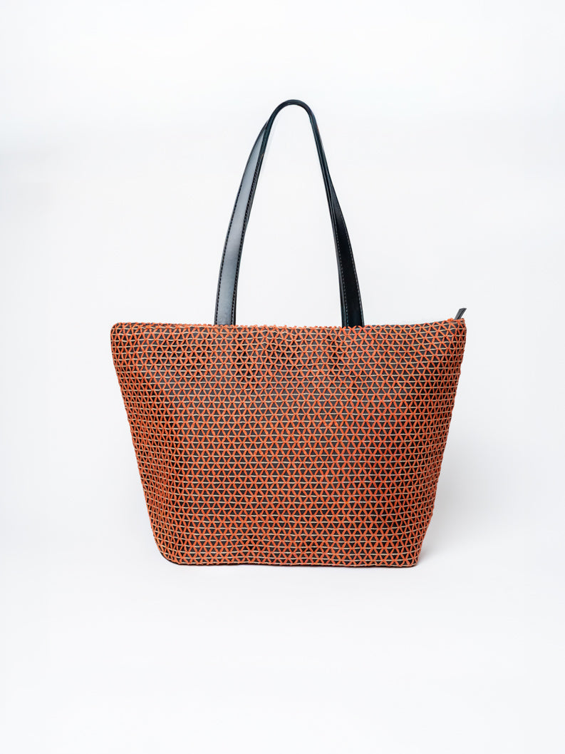 Crimson cross Tote