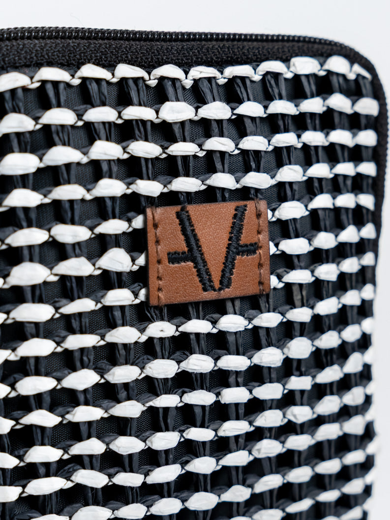 Monochrome Mosaic Mobile Pouch