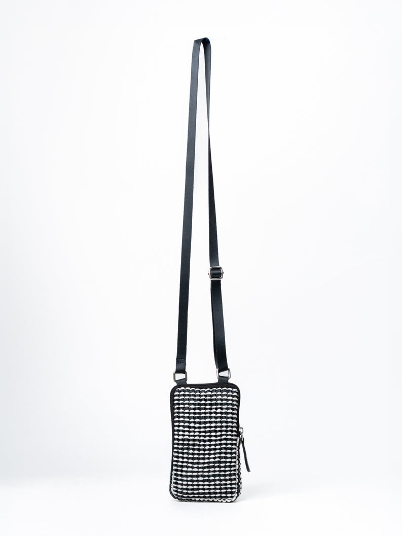 Monochrome Mosaic Mobile Pouch