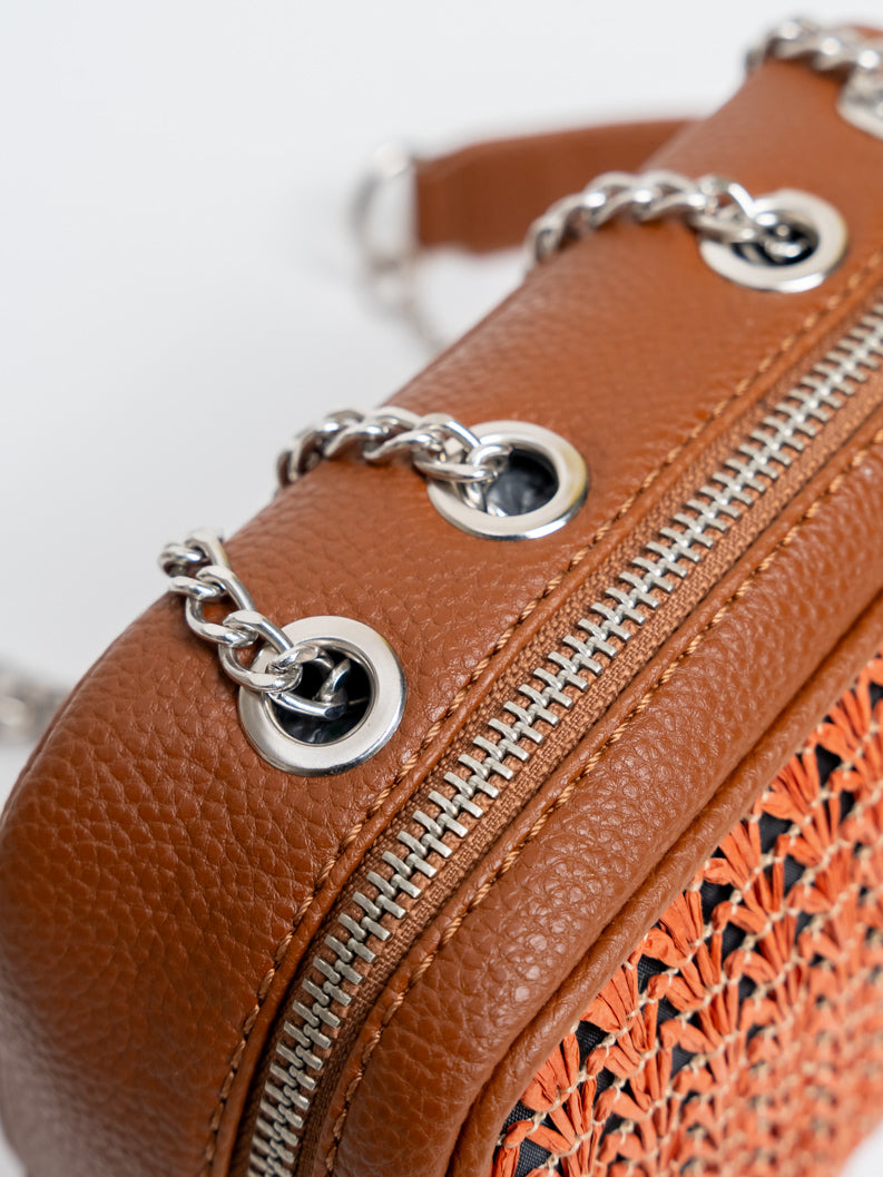 Coral GeoLuxe Crossbody