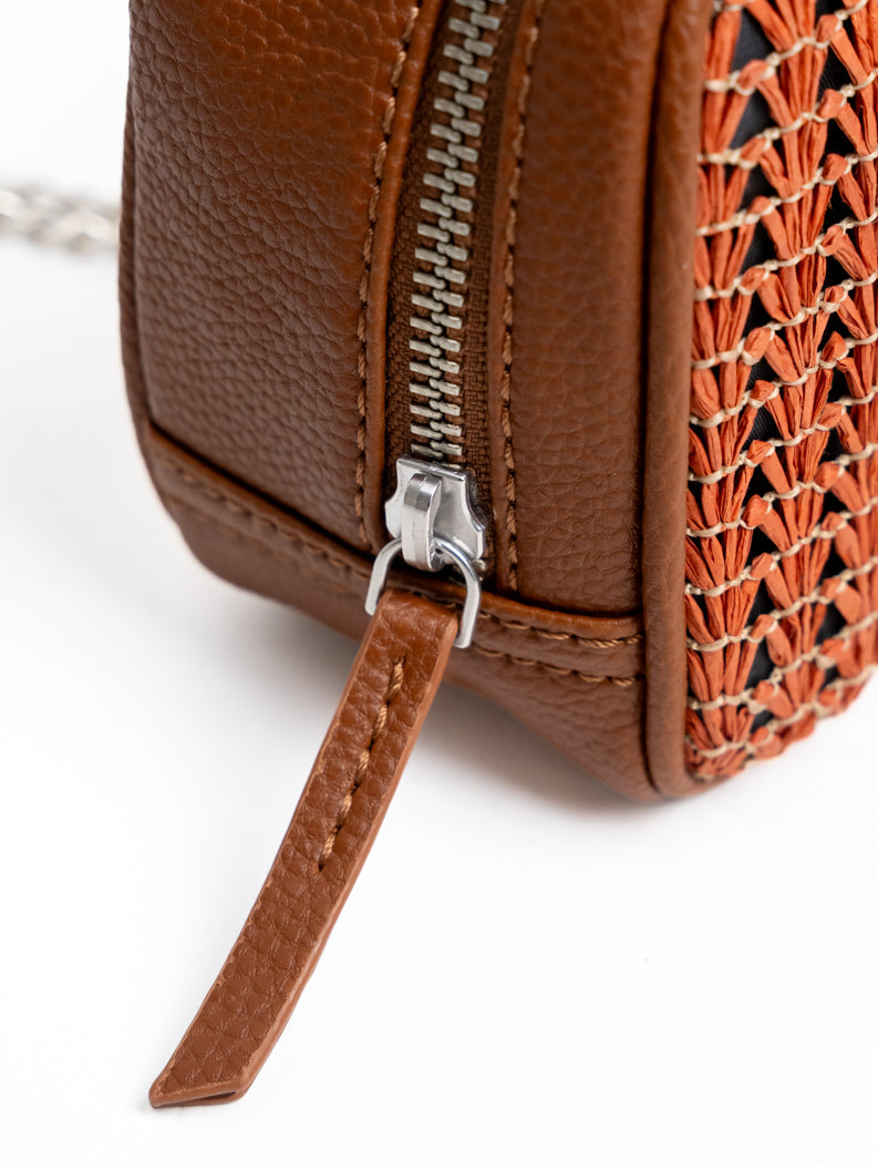 Coral GeoLuxe Crossbody