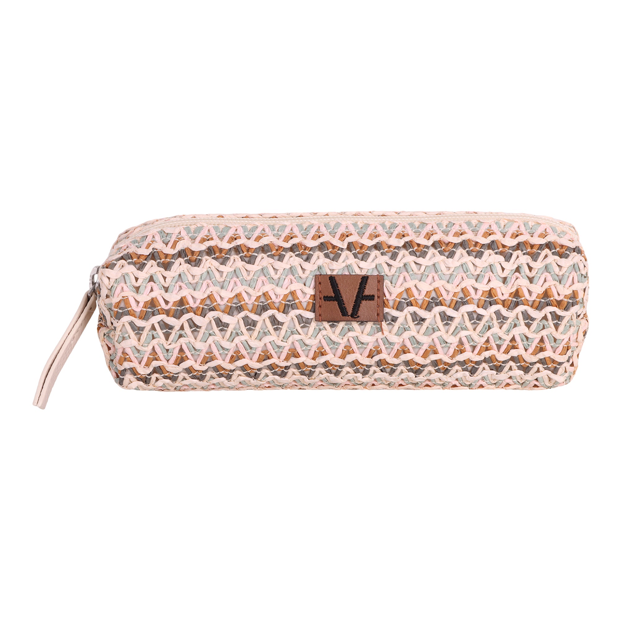 Vegan Leather Multi Pink Small Pouch Bag for Women