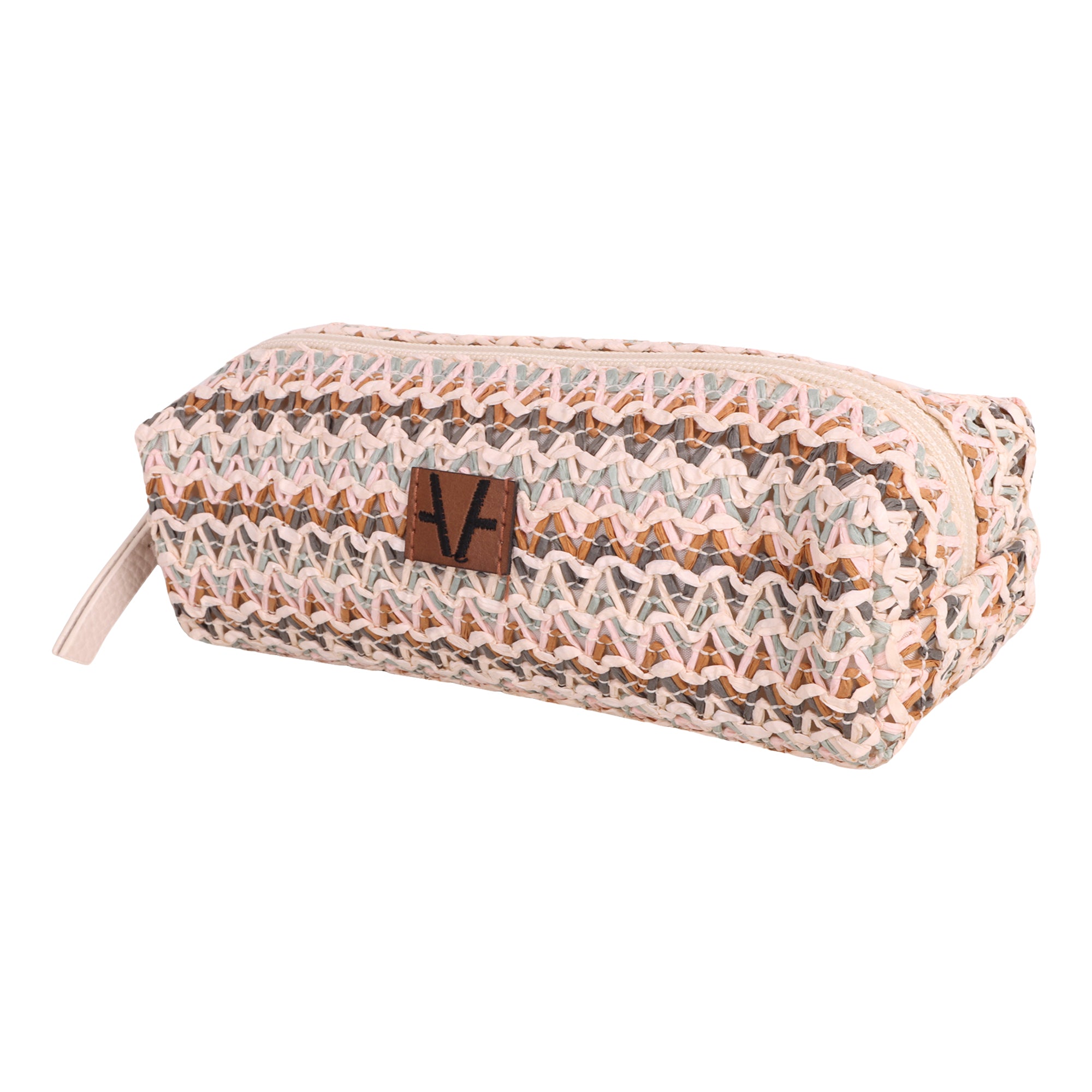 Vegan Leather Multi Pink Small Pouch Bag for Women