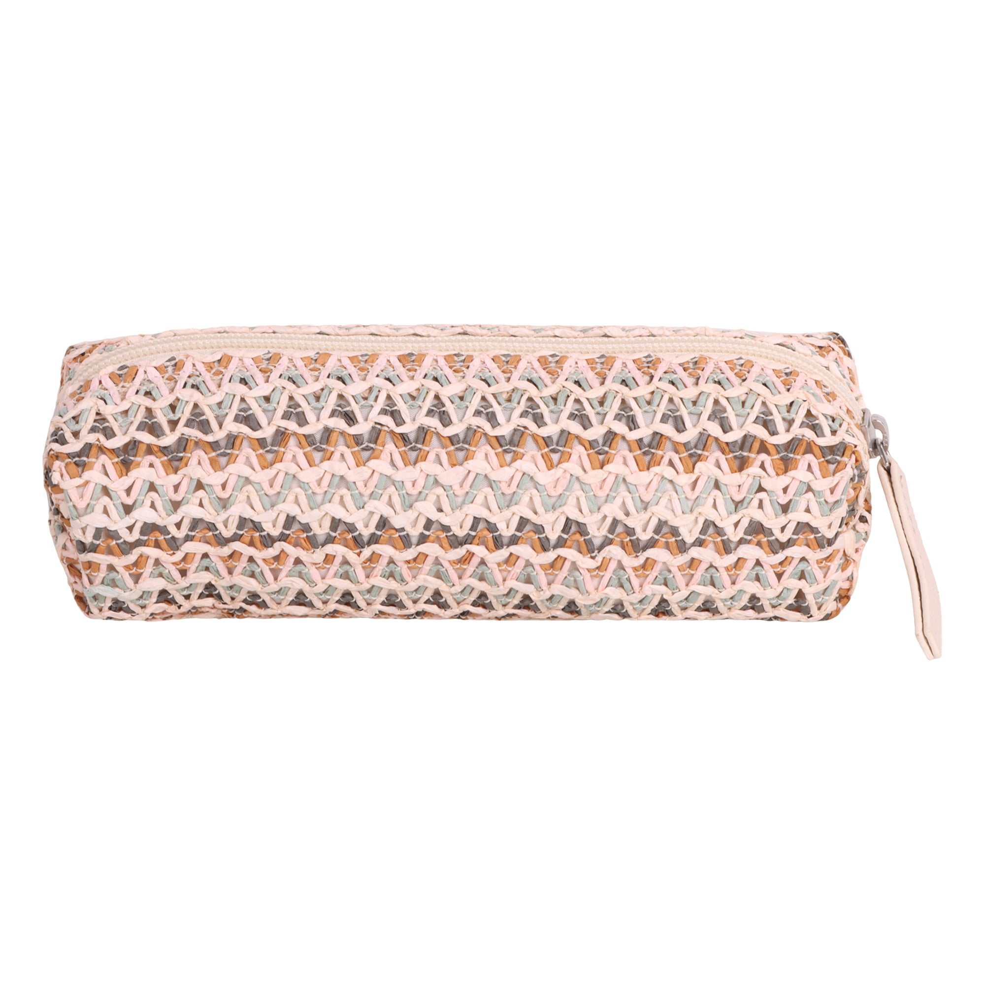 Vegan Leather Multi Pink Small Pouch Bag for Women