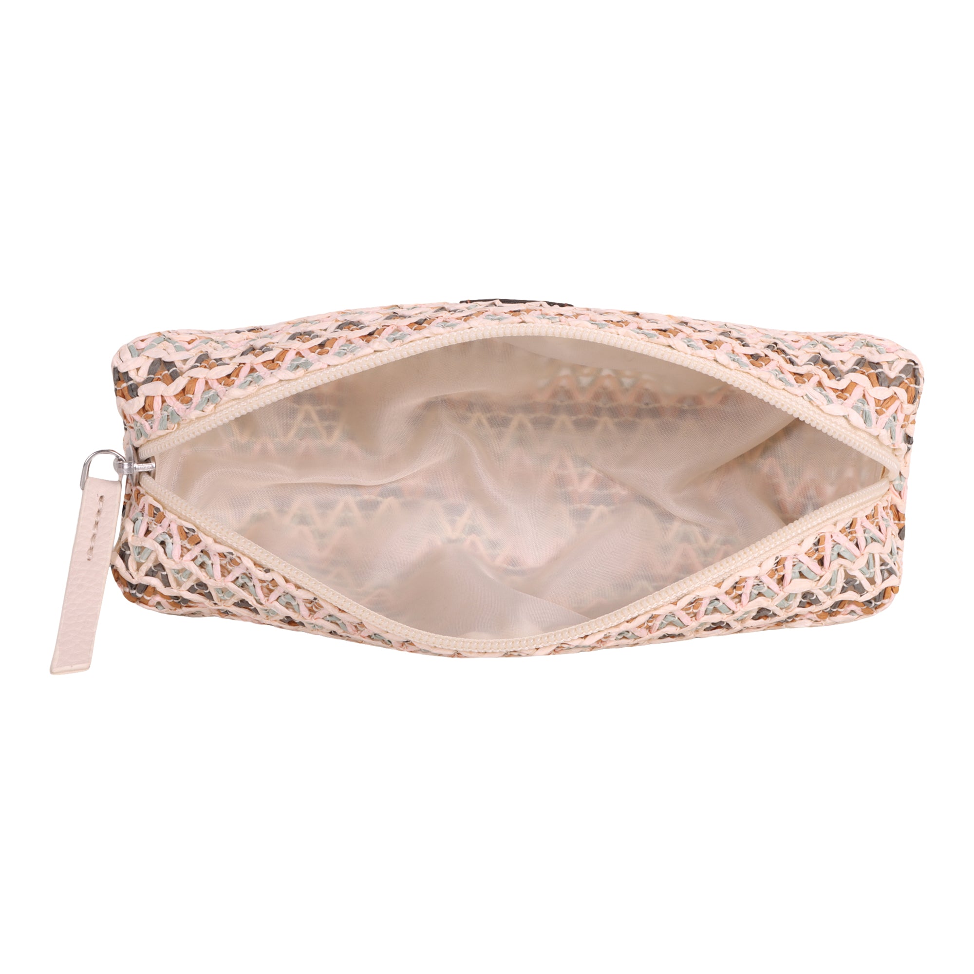 Vegan Leather Multi Pink Small Pouch Bag for Women