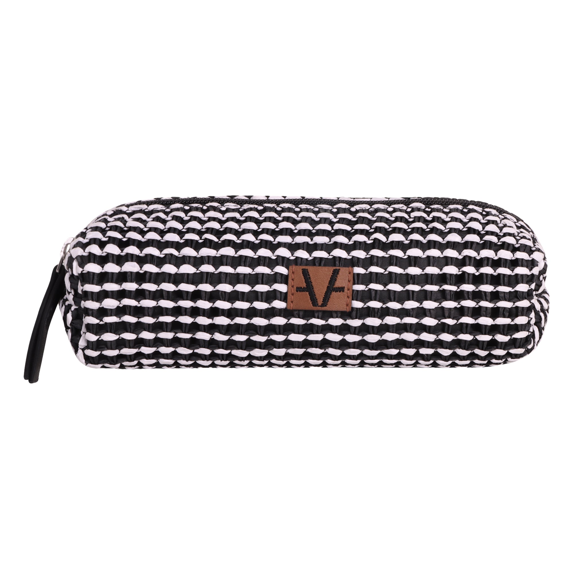 Eco Raffia Geometric Pouch Bag for Women - Sustainable Style