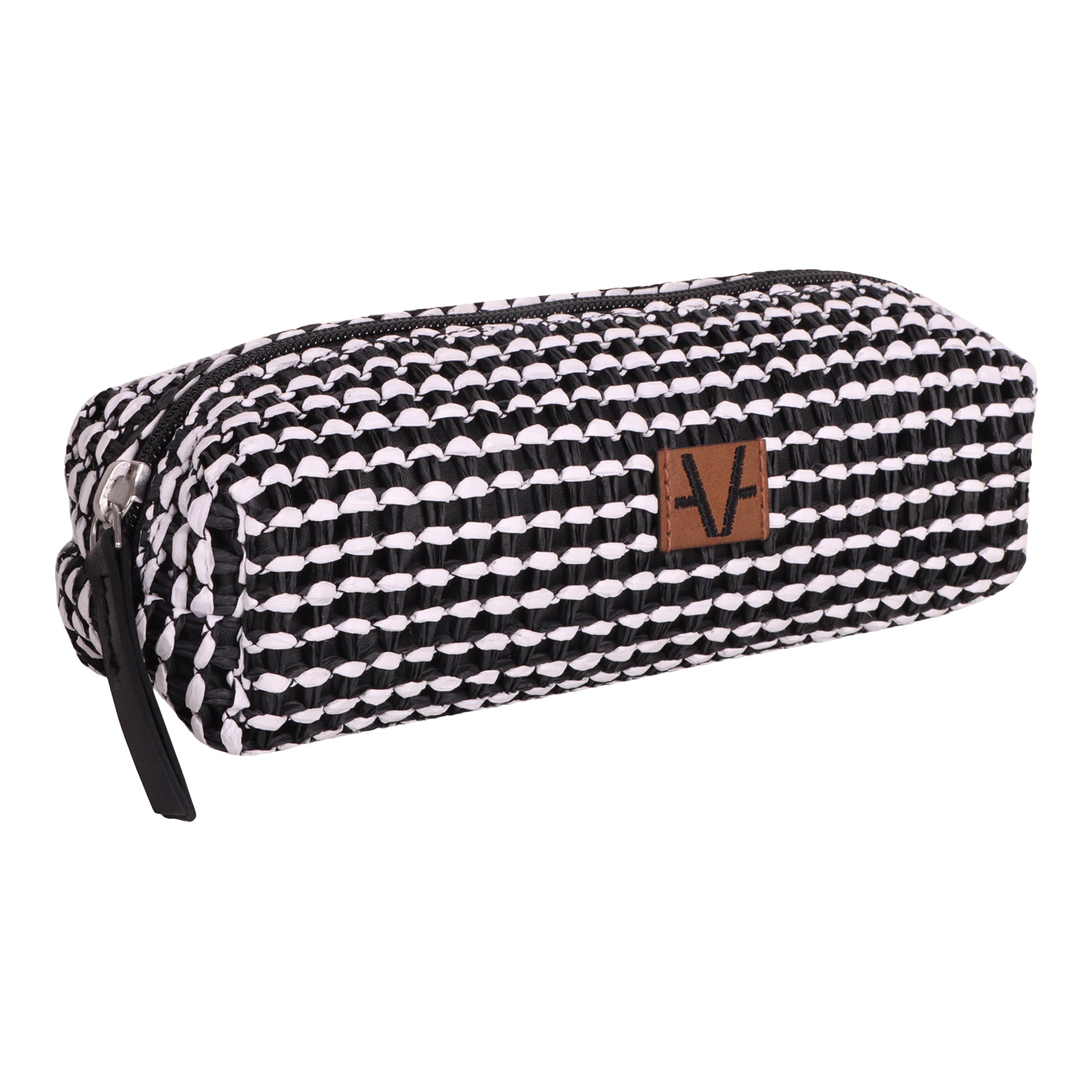 Eco Raffia Geometric Pouch Bag for Women - Sustainable Style