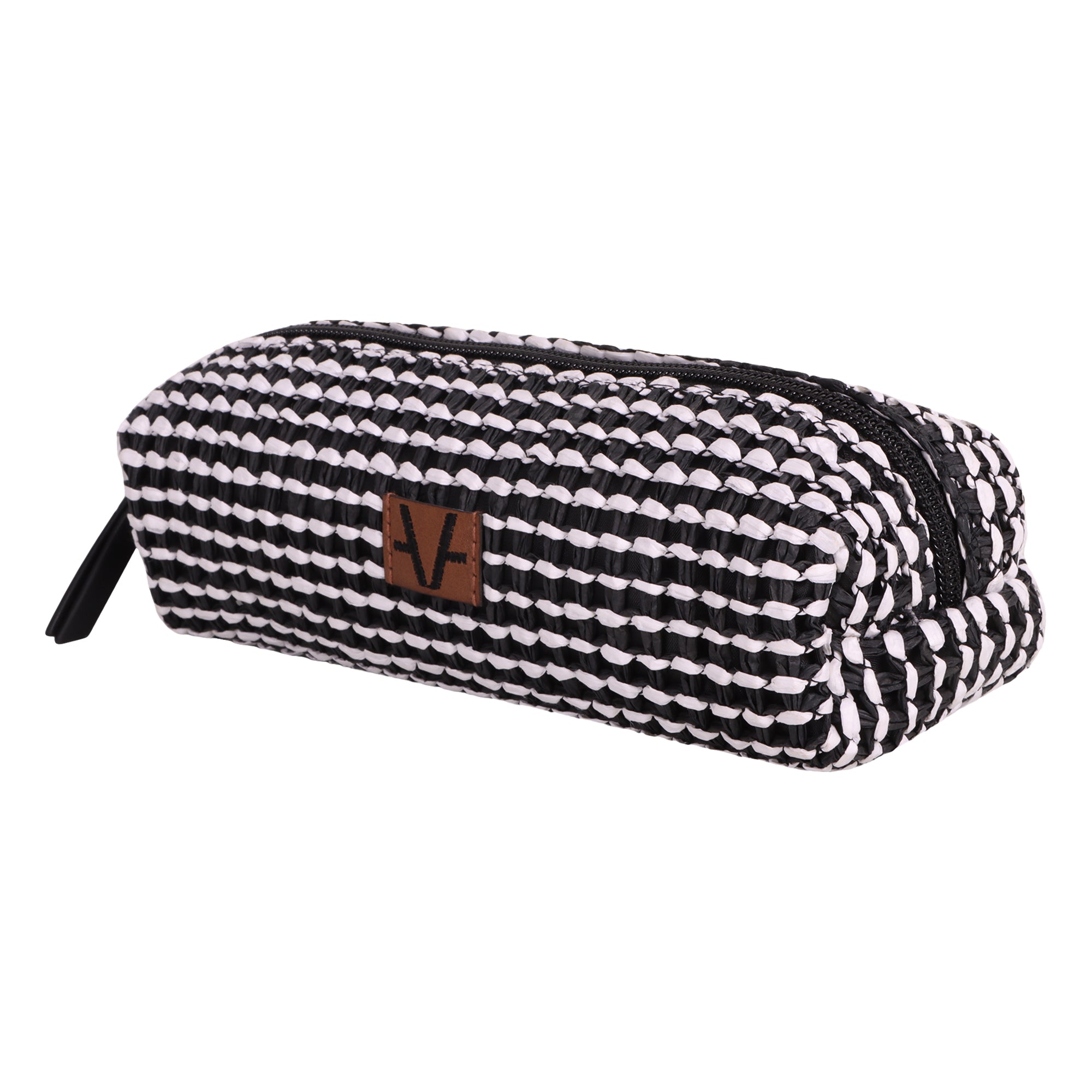 Eco Raffia Geometric Pouch Bag for Women - Sustainable Style