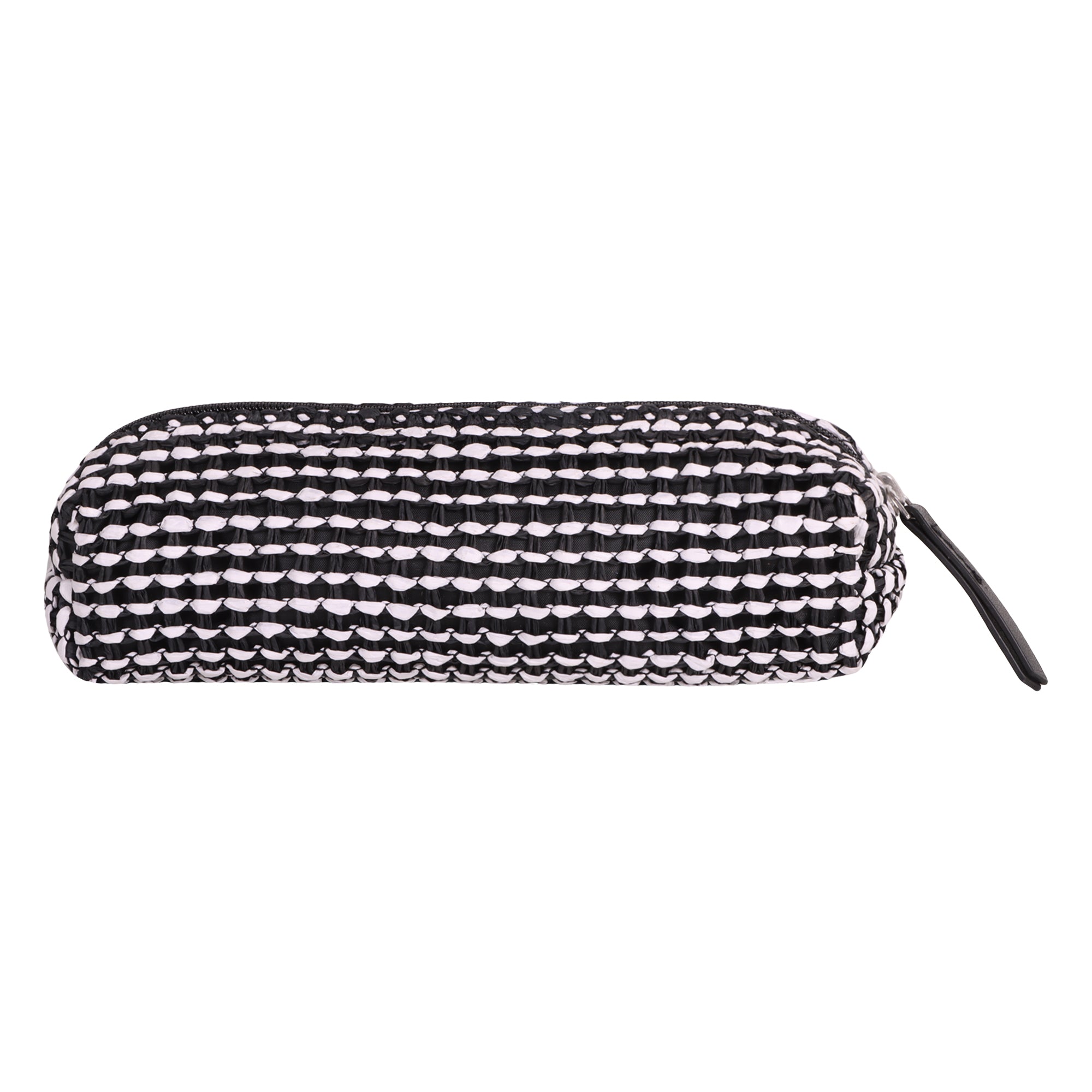 Eco Raffia Geometric Pouch Bag for Women - Sustainable Style