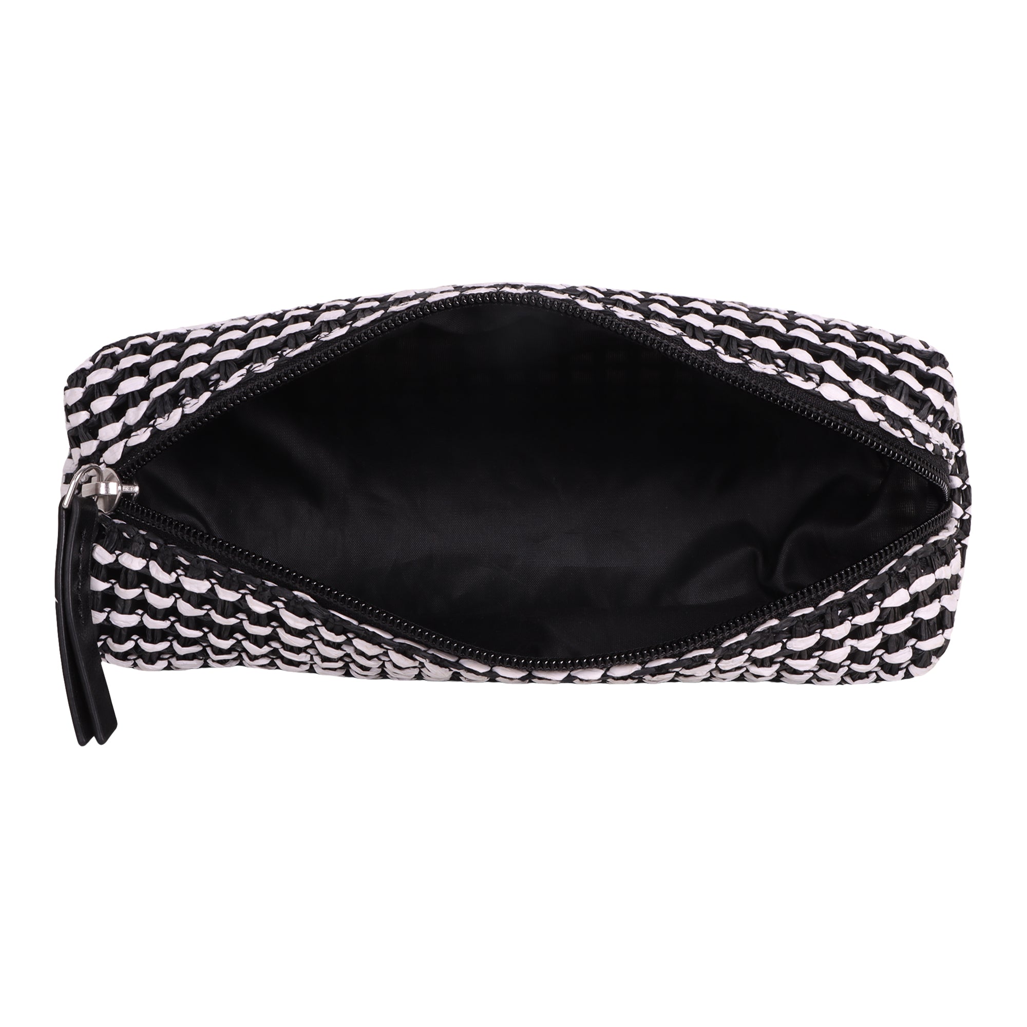 Eco Raffia Geometric Pouch Bag for Women - Sustainable Style