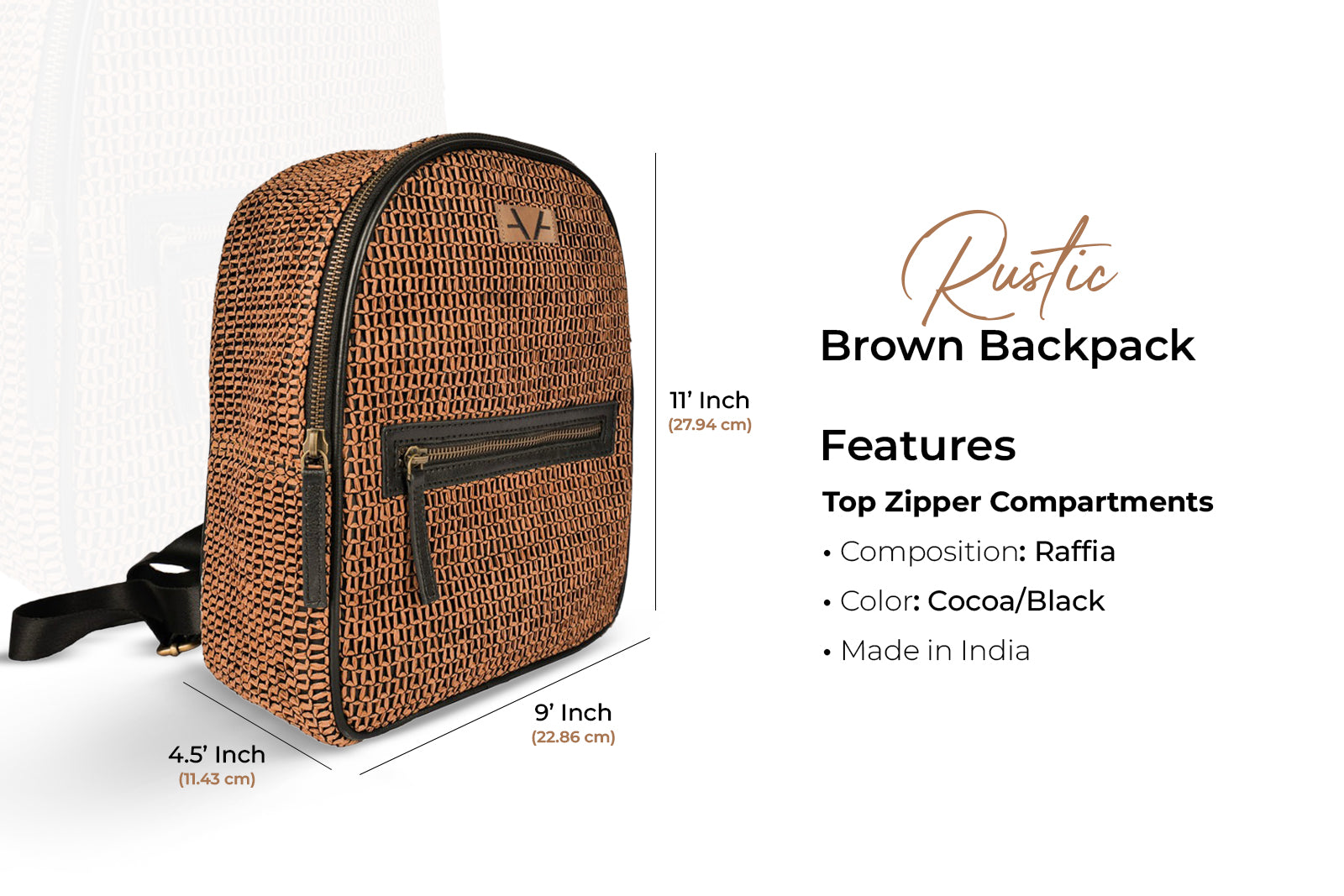 RUSTIC BROWN BACKPACK