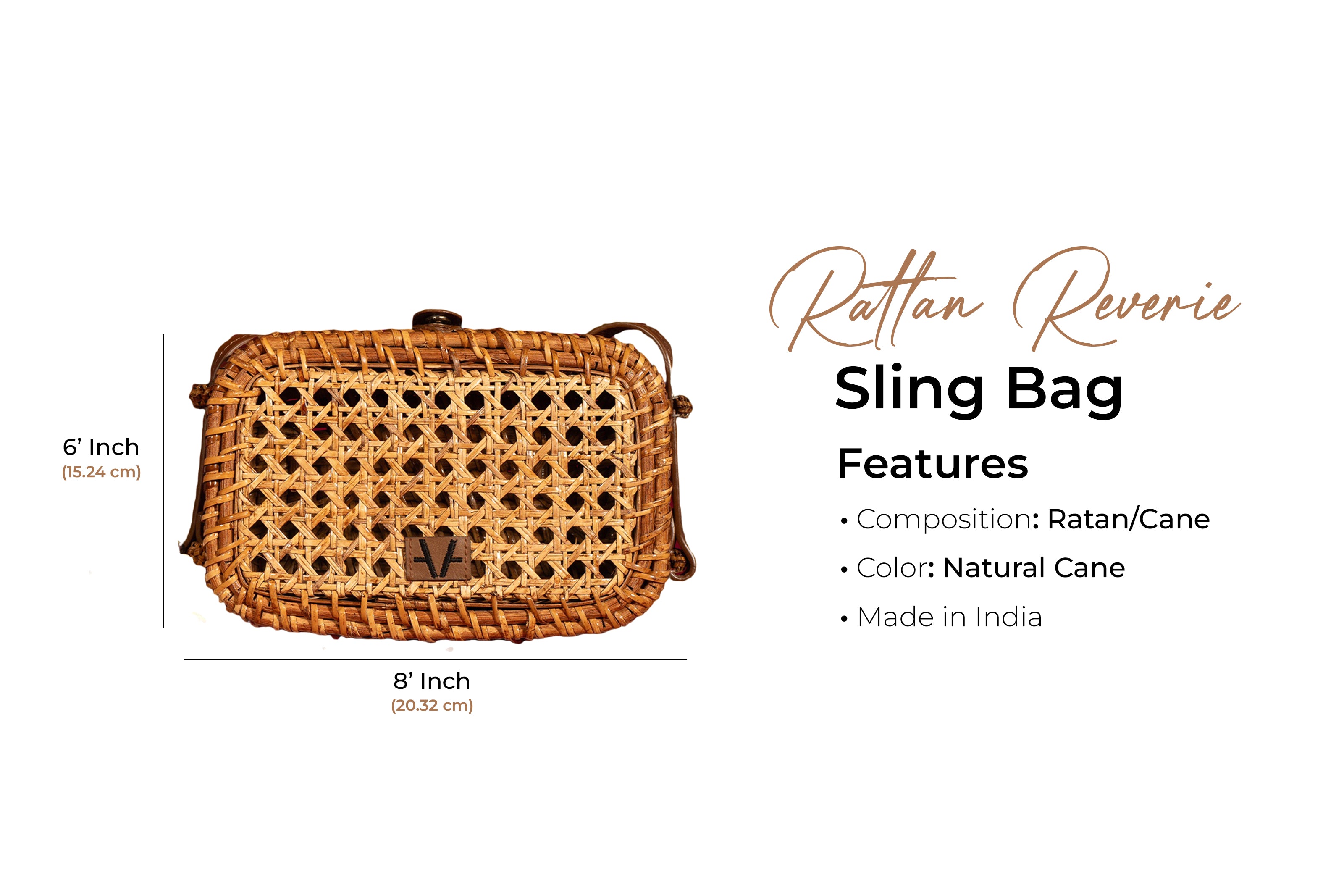 Rattan Reverie Sling Bag