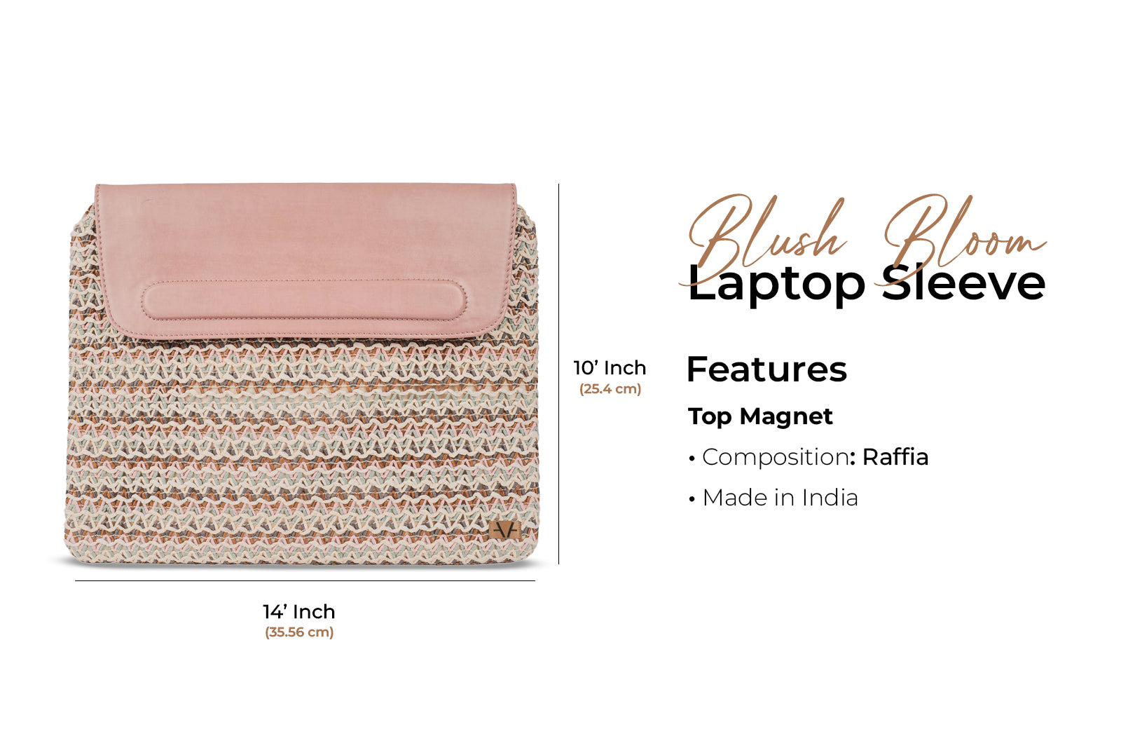 Blush Bloom Laptop Sleeve