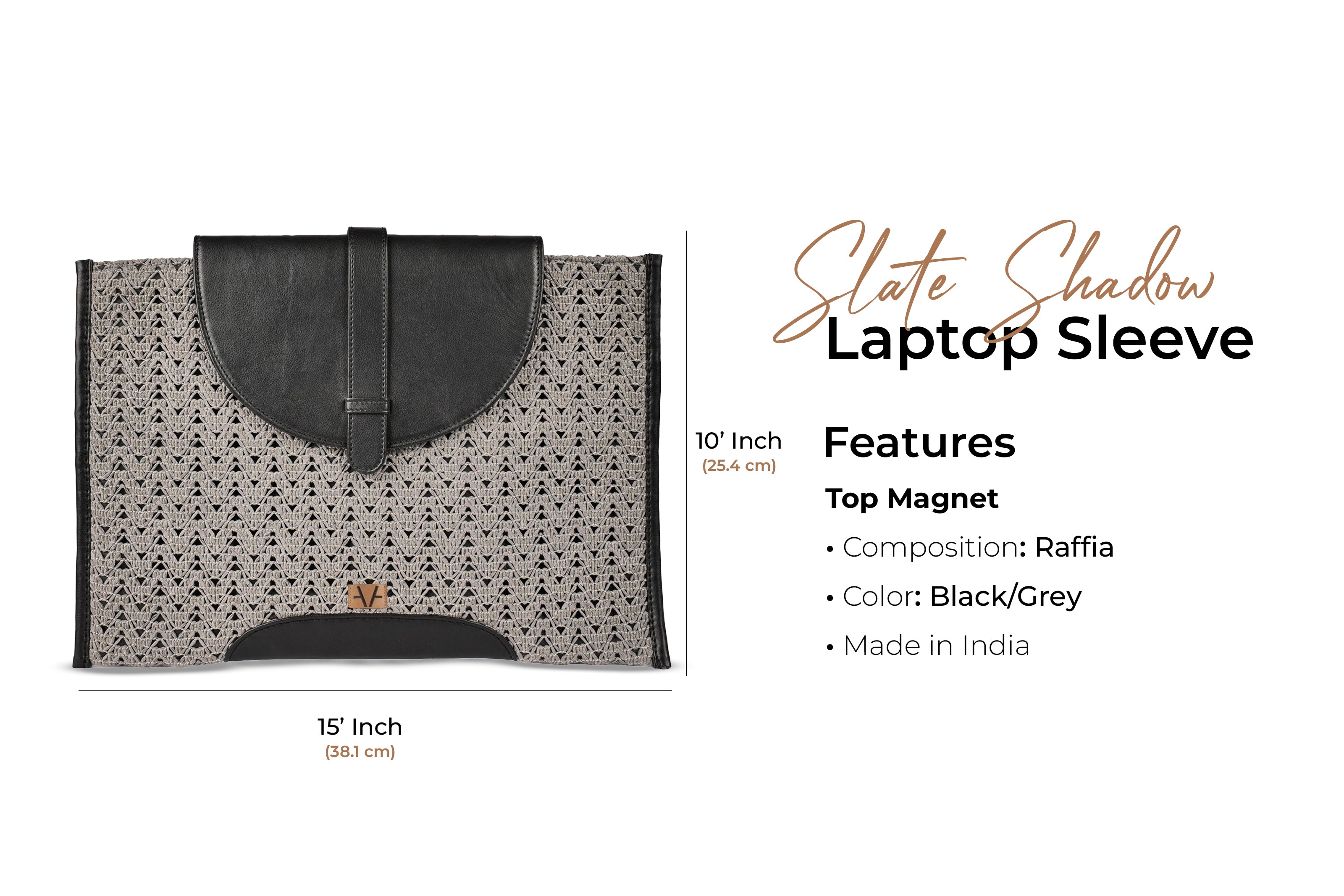 slate shadow laptop sleeve