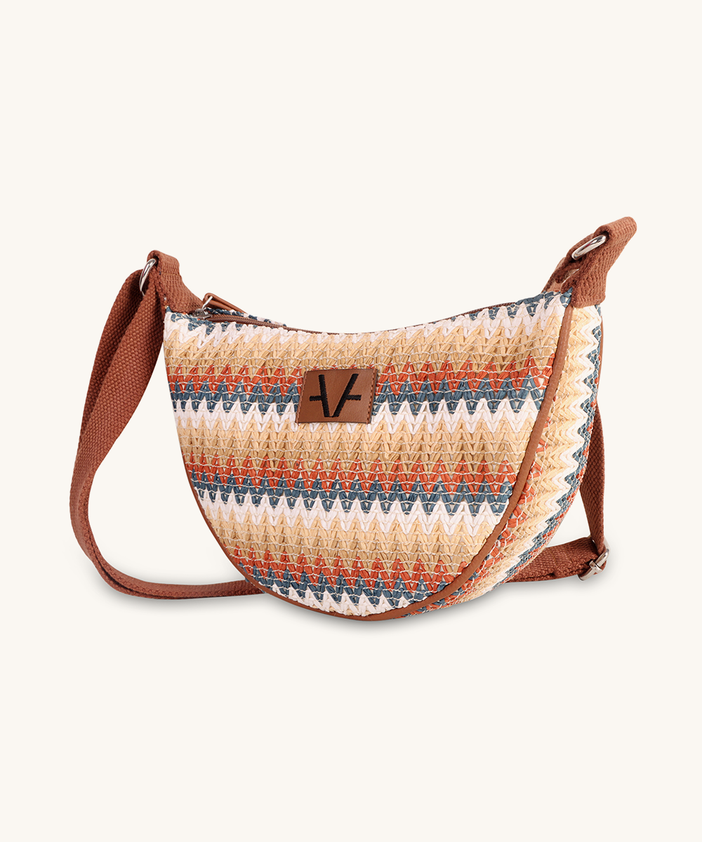 Nomad weave Moon cross body