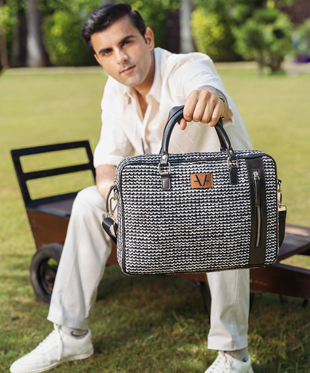 MONOCHROME MOSAIC LAPTOP BAG