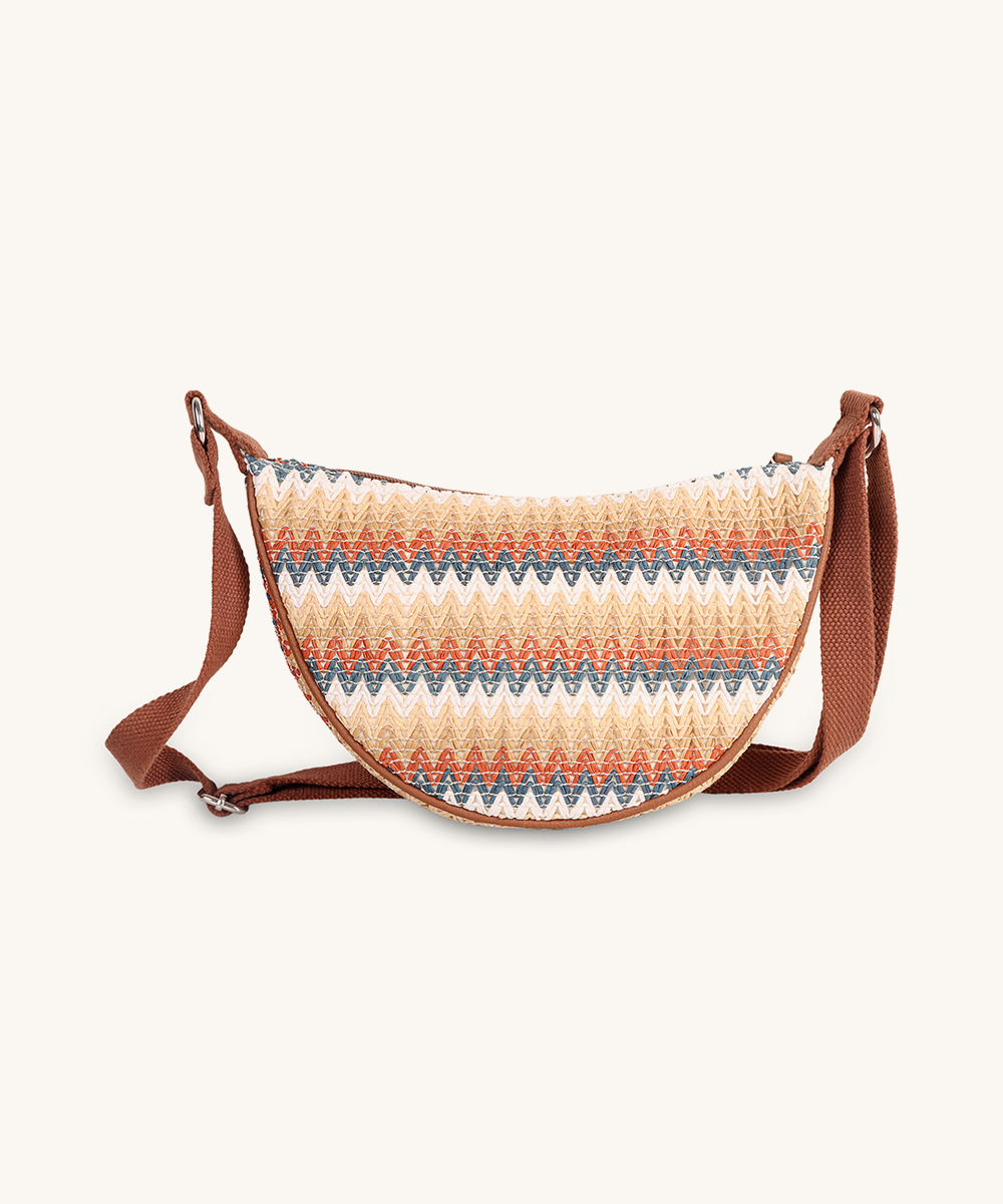 Nomad weave Moon cross body