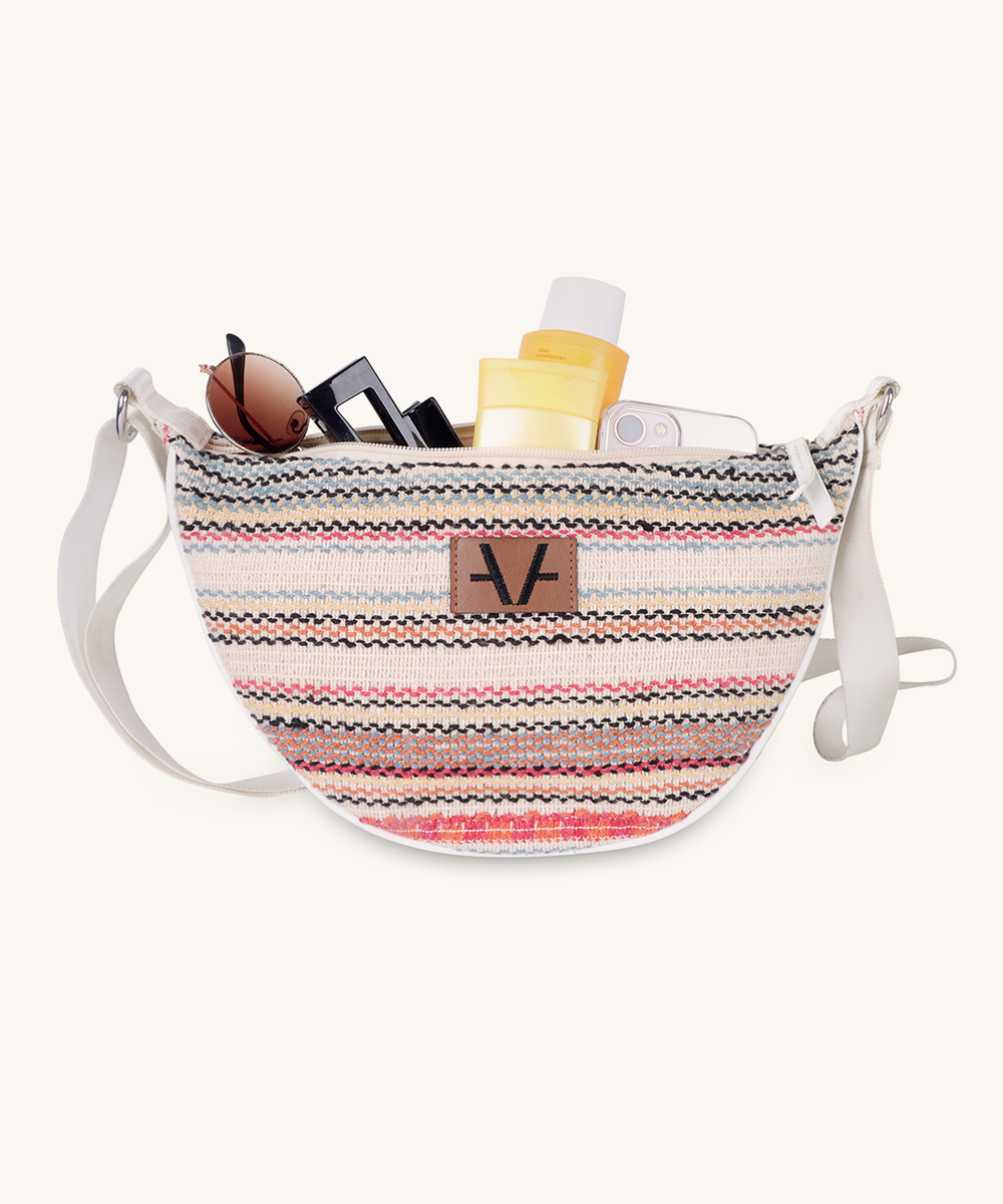 Prismatic Moon Cross Body