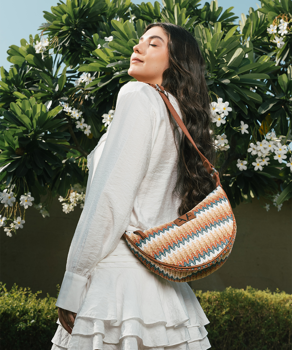 Nomad weave Moon cross body