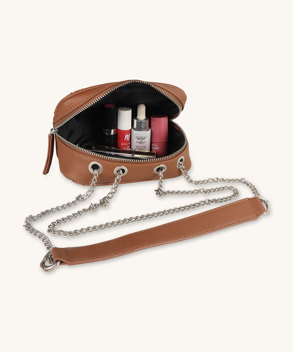 Coral GeoLuxe Crossbody