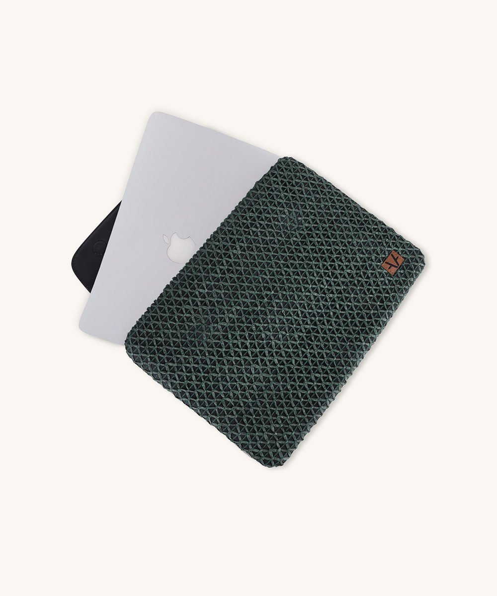 Azure cross laptop sleeve