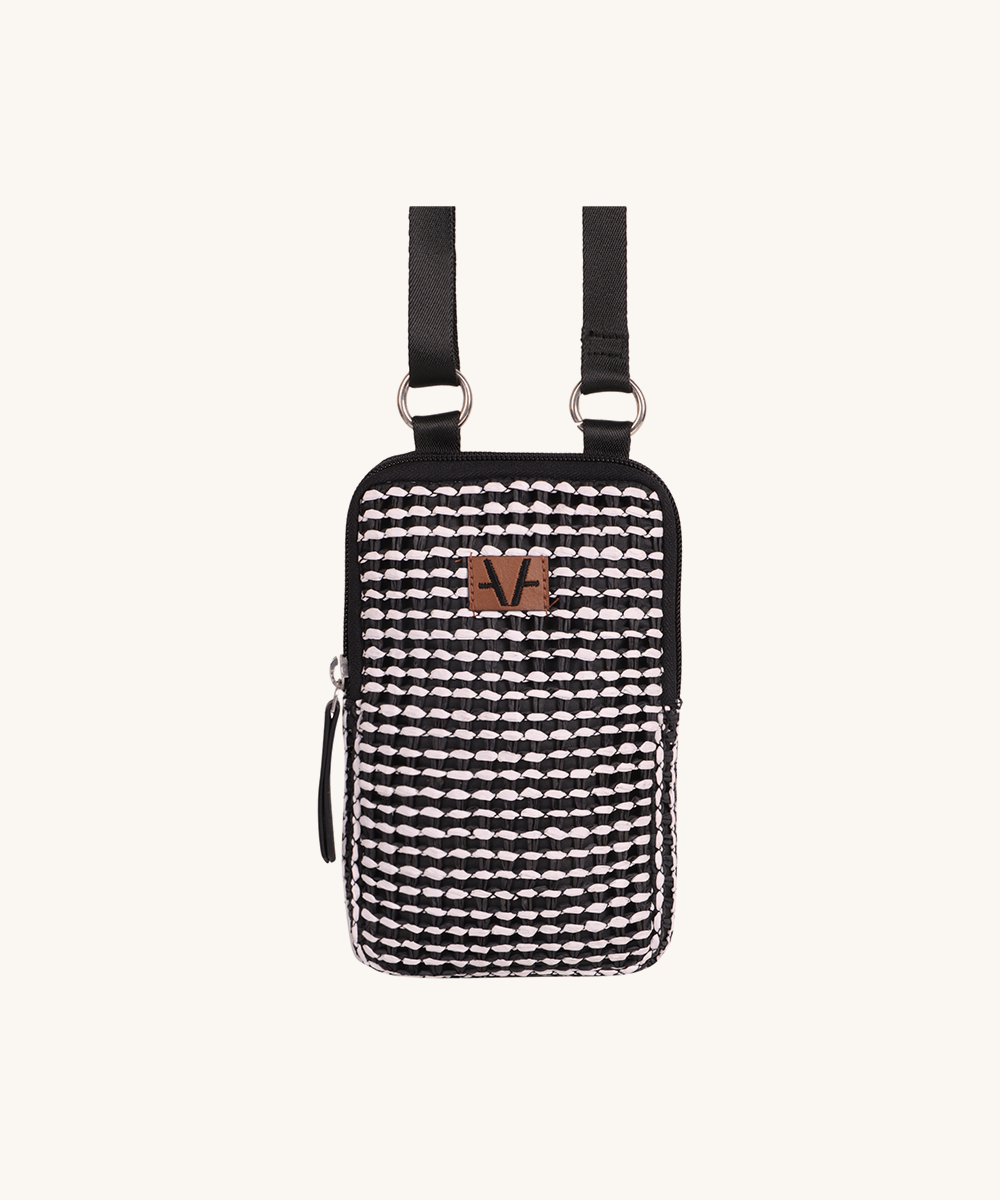 Monochrome Mosaic Mobile Pouch