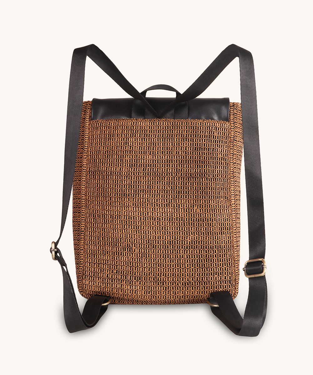 RUSTIC BROWN FLAP BACK PACK