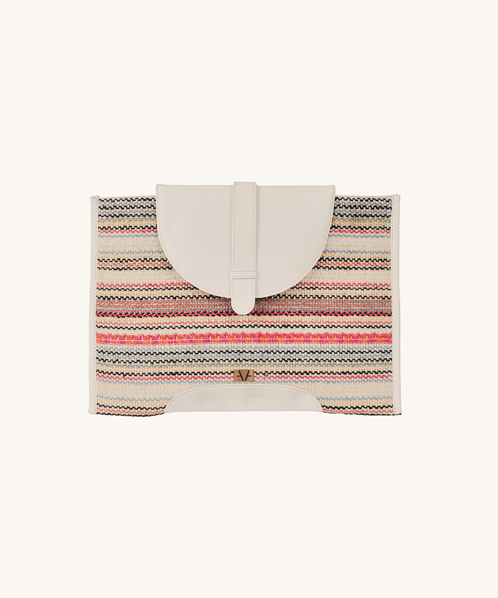 prismatic laptop sleeve white