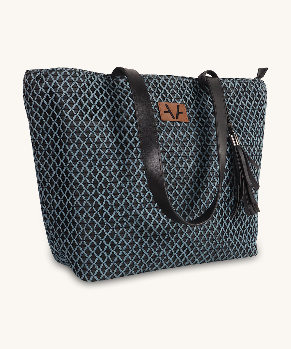 Denim cross Tote