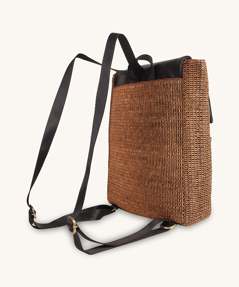 RUSTIC BROWN FLAP BACK PACK