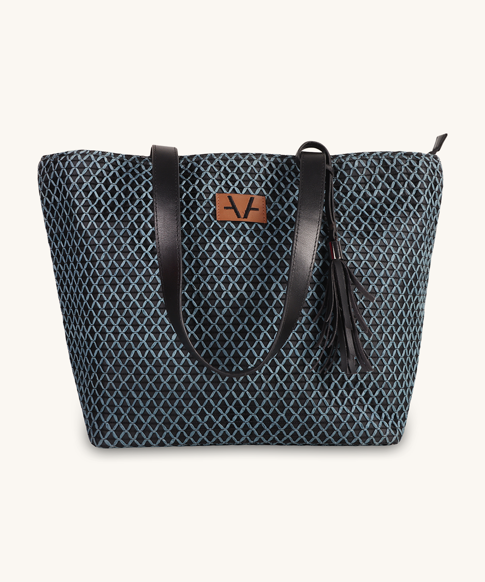 Denim cross Tote
