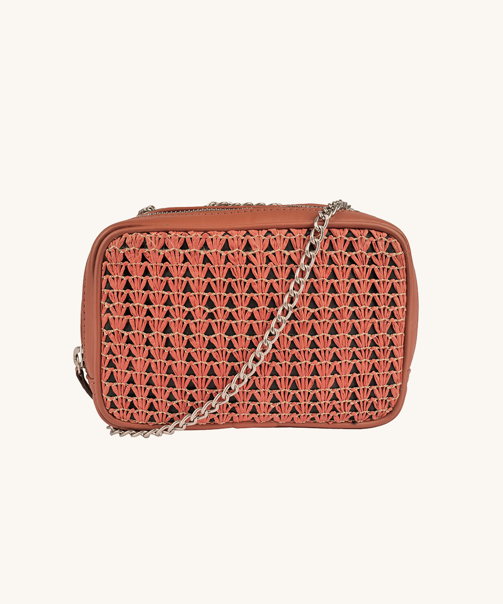 Coral GeoLuxe Crossbody
