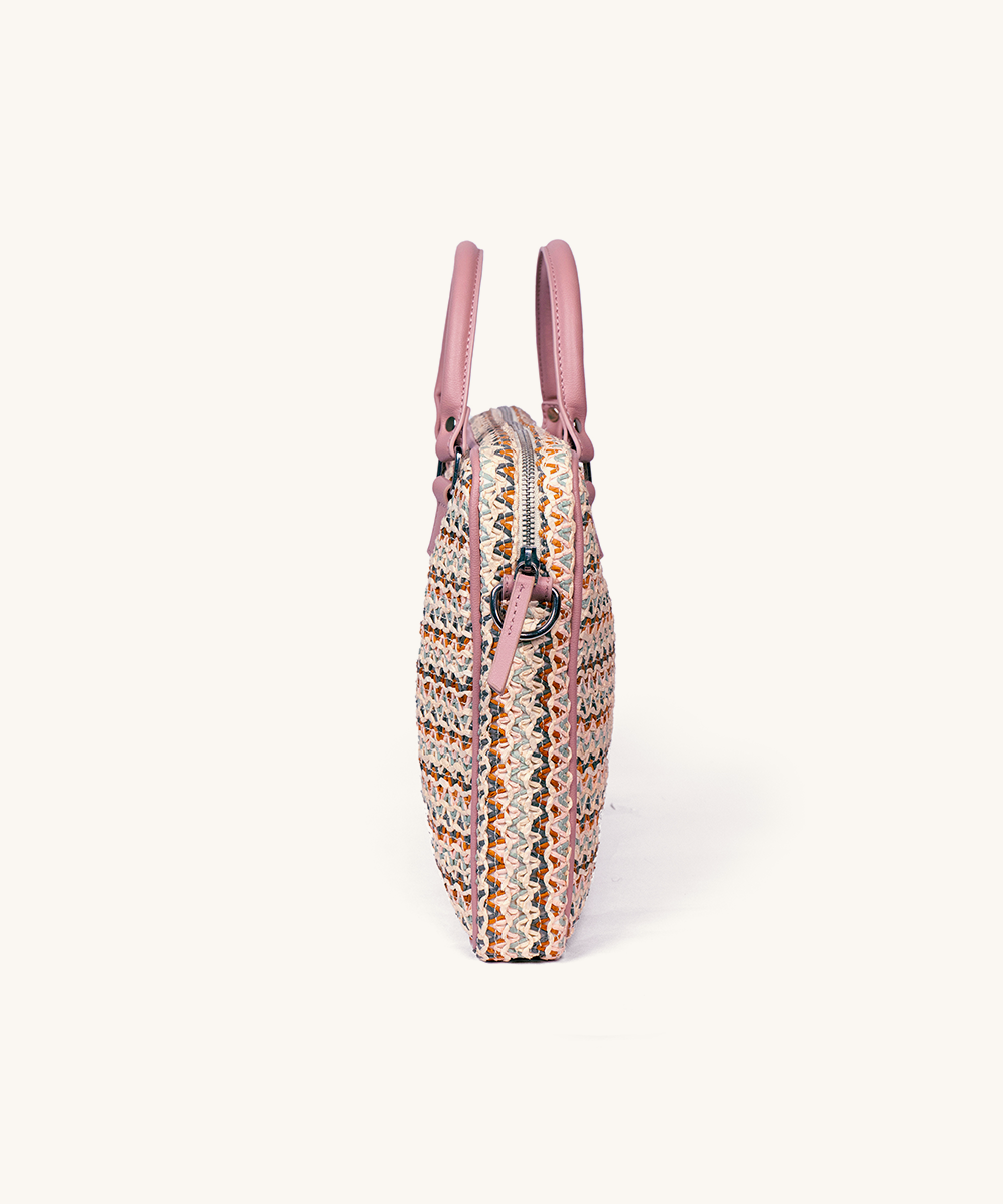 Blush bloom laptop Bag